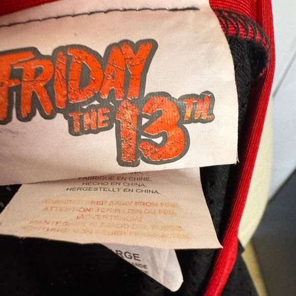 Rubie’s Friday the 13th Miss Voorhees 13 Jersey Dress Black Red L - Picture 7 of 10